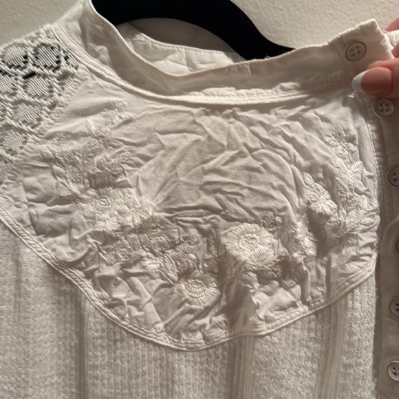 Free People The Sweetest Thing embroidered top Medium - Picture 4 of 9
